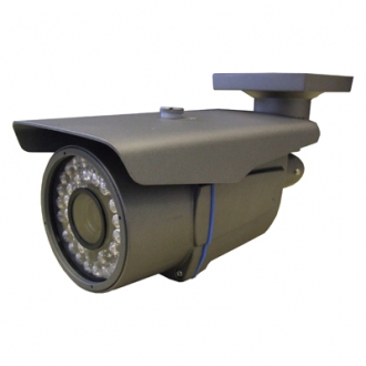 50m Infrarot-Weitsicht-Überwachungskamera, 600/700 TVL, 1/3* HQ1 Super HAD CCD Sensor von Sony®, 2.8 to 12.0mm (17 - 85°) Vario-Objektiv, wetterbeständig mit Spezialhalterung