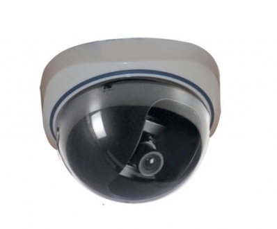 Einsteiger Mini-Domekamera mit 420 TVL, 1/3" CCD Sensor von Sony®, 3.6mm 78° Fixfokusobjektiv