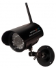 Profi-Funkkamera, mit 420 TVL, 1/3” CCD Sensor von Panasonic,  10 Meter Nachtsichtfhigkeit, 6.0mm 43 Objektiv, wetterbestndig mit Mikrofon, Halterung und Netzteil